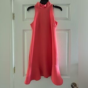 Size 0 Vince Camuto Peach Mock Neck Dress